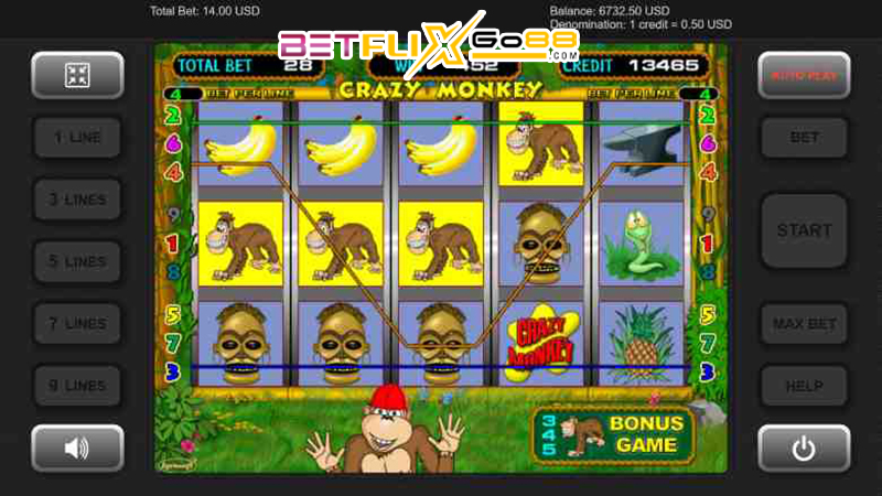 Crazy Monkey slot machine free play