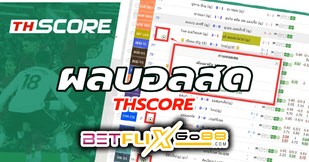 thscore ผล บอลสด -"Online football betting"